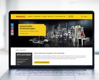 Referenz - Website eines Herstellers von Industrierobotern